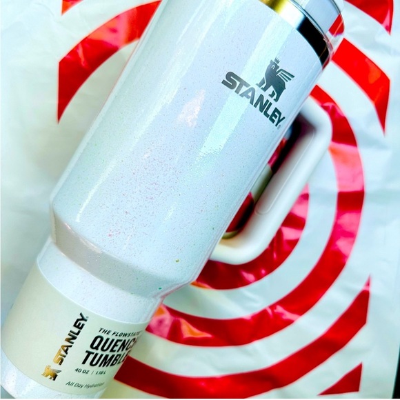 Stanley 40oz Quencher Tumbler H2.0 Flowstate Stainless Steel Pearl White NWT NIB - Picture 7 of 10
